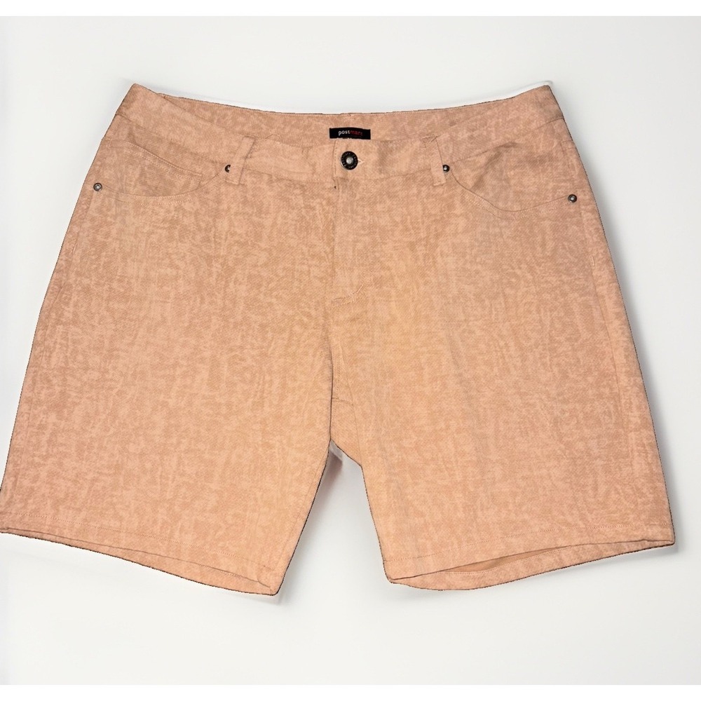 Postmarc Stretch Beige Chino Shorts 36" waist 7.5" inseam Gently worn